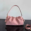Gathered Print Shoulder Bag