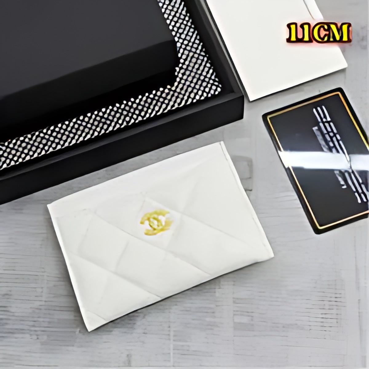 Quilted Leather Card Holder